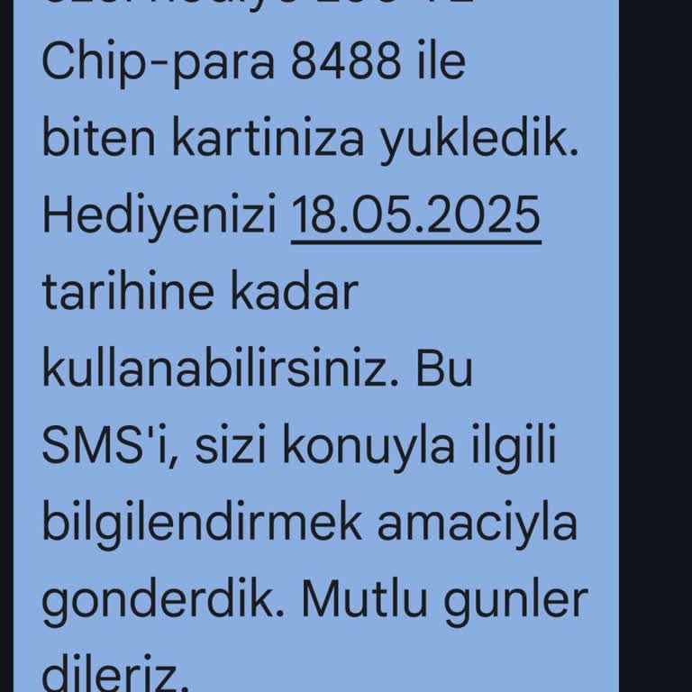 Chip Para Yükleme Mesajı Geç Geliyor, Kullanım Süresi Kısalıyor
