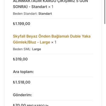 İade Edilmeyen Ücret Ve Geciken Kargo Mağduriyeti