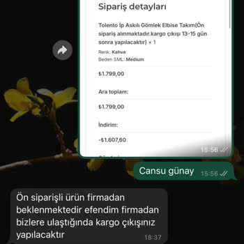 İade Edilmeyen Ücret Ve Geciken Kargo Mağduriyeti