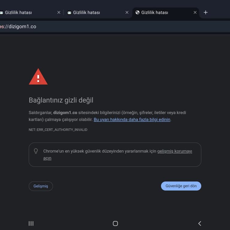 Dizi İzlerken Bağlantı Sorunu Ve Gizlilik Uyarısı