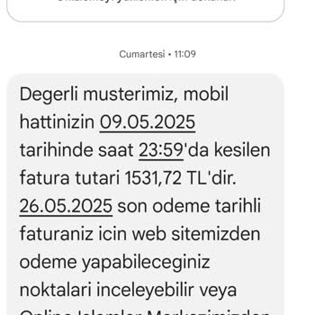 Taahhüt Bitmeden Operatör Değişikliği Sonrası Yüksek Fatura Ve Müşteri Temsilcisine Ulaşamama