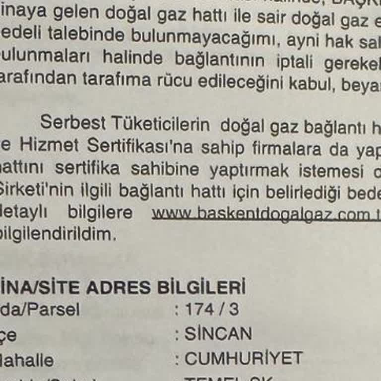 Başkent Gazın Doğalgaz Hattı Başvurusunda Uzun Süredir Çözüm Sunmaması Mağduriyet Yaratıyor