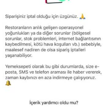 Sipariş İptali Sonrası Yetersiz Bilgilendirme Ve İlgisiz Müşteri Hizmetleri