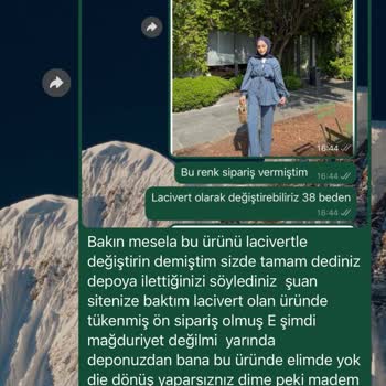Siparişim Zamanında Gönderilmedi Değişim Taleplerim Karşılanmadı