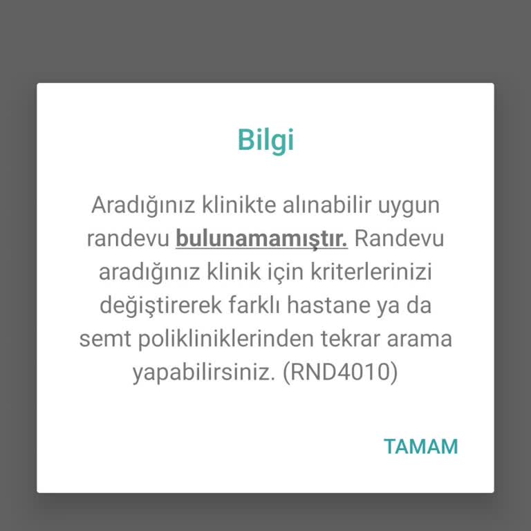 MHRS'den 5 Aydır Randevu Alamıyorum, Sistem Sürekli Uygunluk Vermiyor