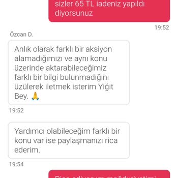 Yemeksepeti Müşteri Desteği Beklentiyi Karşılamıyor