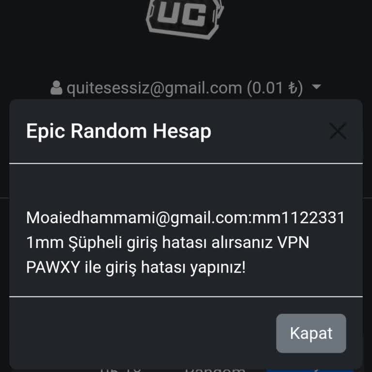 Satın Alınan PUBG Hesabına Erişim Sağlanamıyor