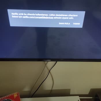 Avox Televizyonda Netflix Bir Anda Desteklenmiyor Artık