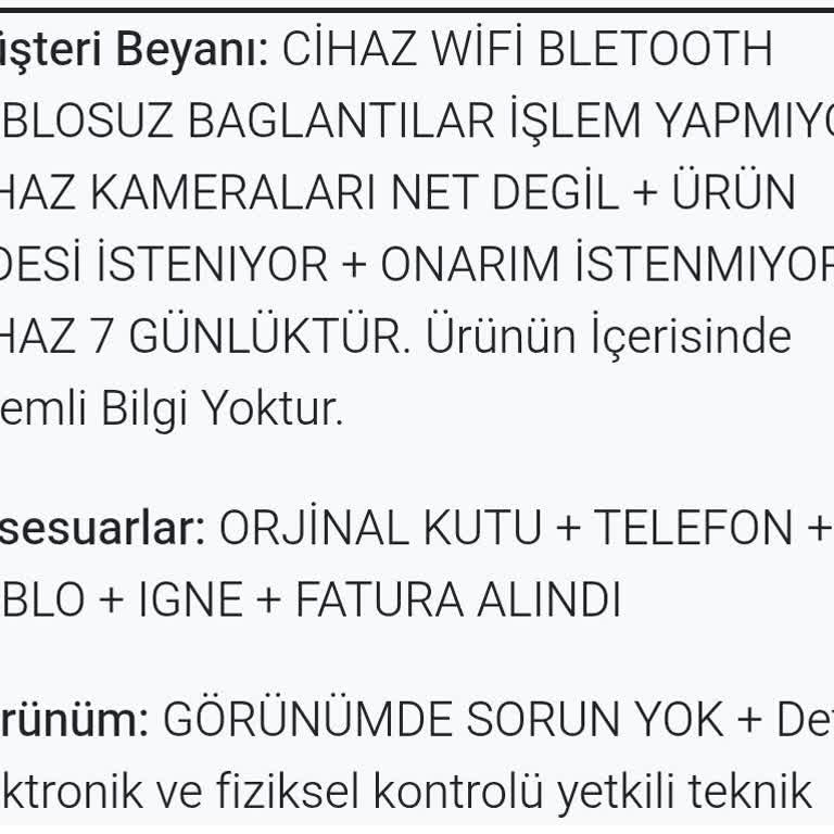 Ayıplı İphone 15 Plus İçin Seçimlik Haklarımın Yok Sayılması