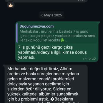 Düğün Fotoğraf Ve Video Teslimatında Uzun Süreli Gecikme