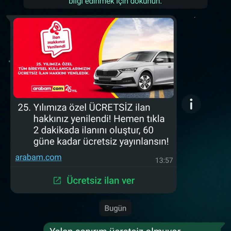 Kampanya Bildirimi Sonrası İlan Yayınlama Aşamasında Ödeme Talebi