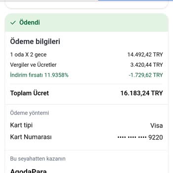 Kredi Kartımdan Rezervasyon Tutarından Fazla Para Çekildi