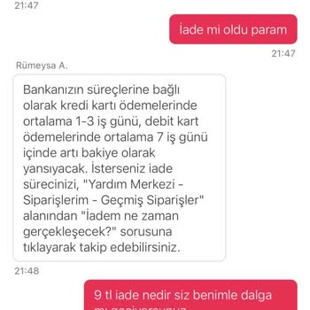 Kırık Yumurta İçin Eksik İade Ve İlgisiz Müşteri Hizmetleri Mağduriyeti