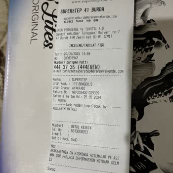 Skechers Ayakkabımın Ucu Yırtıldı, Değişim Veya İade Talebim Reddedildi