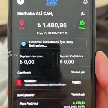 Popy Para Hesap Yükseltme Onayı