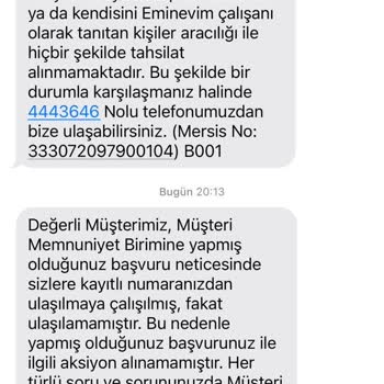 Eminevim Teslimat Sürecinde Yaşanan Belirsizlik Ve Müşteri Mağduriyeti