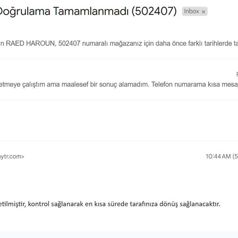 Paytr Hesabımdaki Paranın Aktarılmaması Ve İletişimsizlik Sorunu