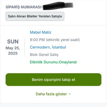 Yanlış Şehirdeki Konser Bileti Ve İade Sorunu