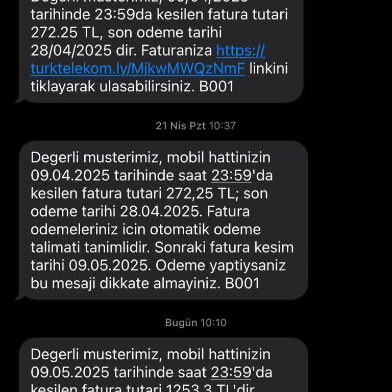 Türk Telekom Taahhüt Sonrası Beklenmeyen Yüksek Fatura İtirazı