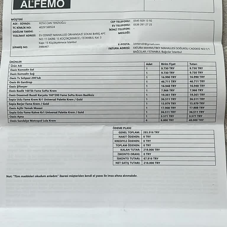 Düğün Öncesi Teslim Sözü Verilen Mobilyalar Hala Gelmedi Mağdur Olduk