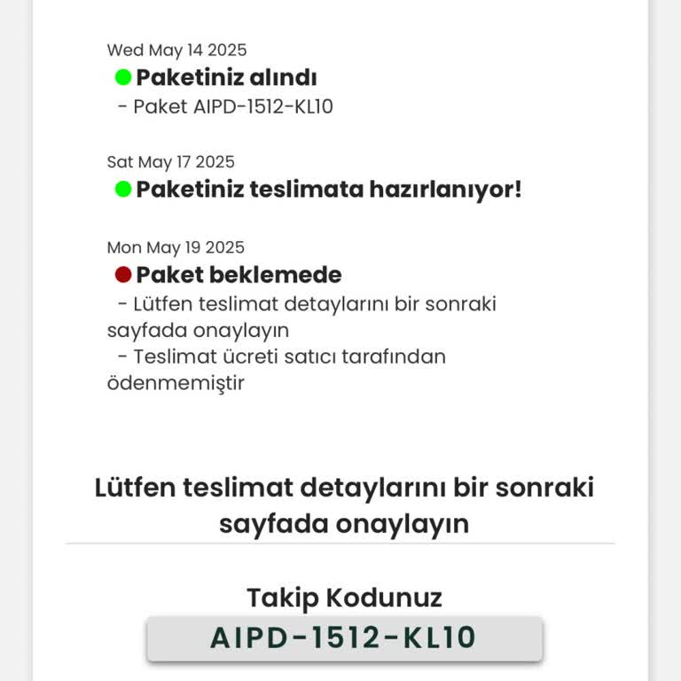 Bilgim Dışında Kişisel Verilerimle Yapılan Şüpheli Kargo Bildirimleri