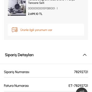 Anneler Günü Hediyeli Tencere Setinde Eksik Ürün Mağduriyeti