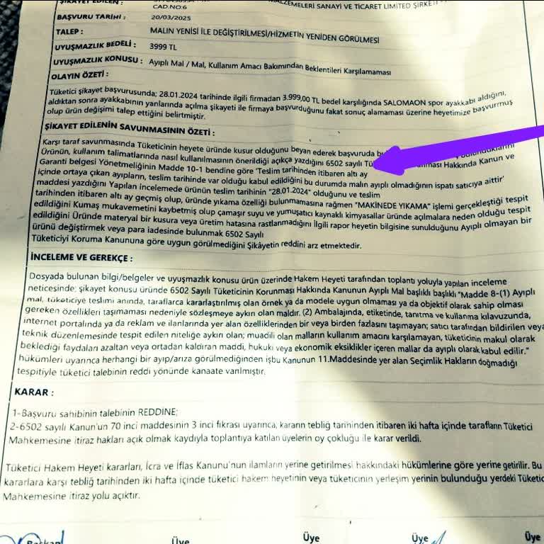 Garanti Süresi Ve Ürün Kalitesi Hayal Kırıklığı Yarattı