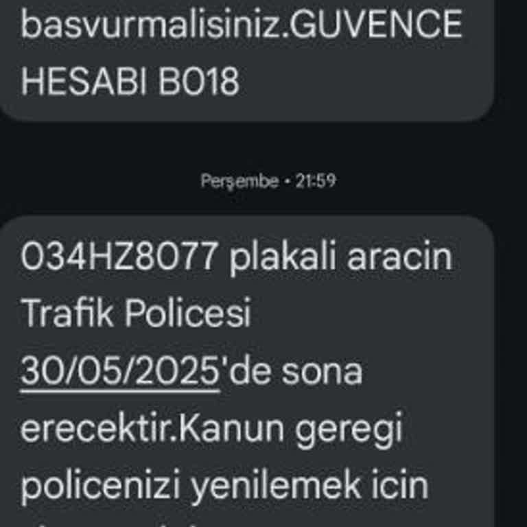 Bana Ait Olmayan Araç İçin Yanlış SMS Ve KVKK İhlali