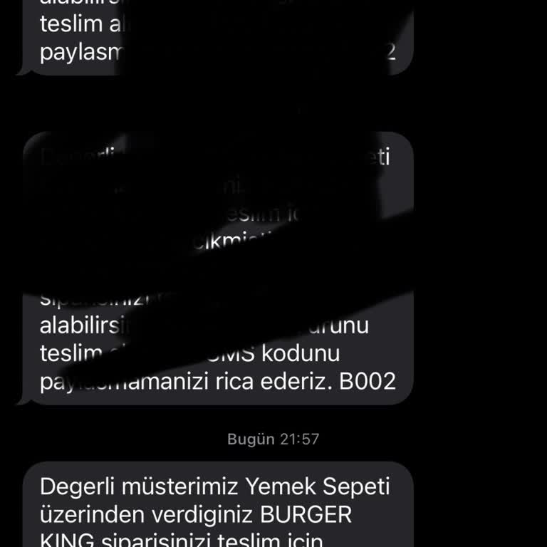Burger King Siparişim Çok Geç Teslim Edildi