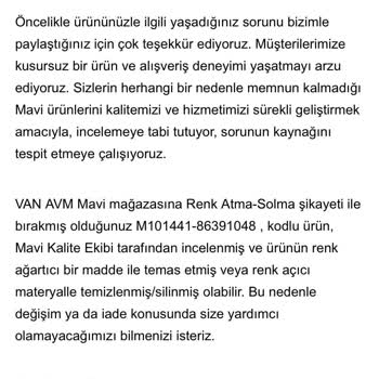 Mavi Mağazasında Jeans İncelemesinde Mağduriyet Yaşadım