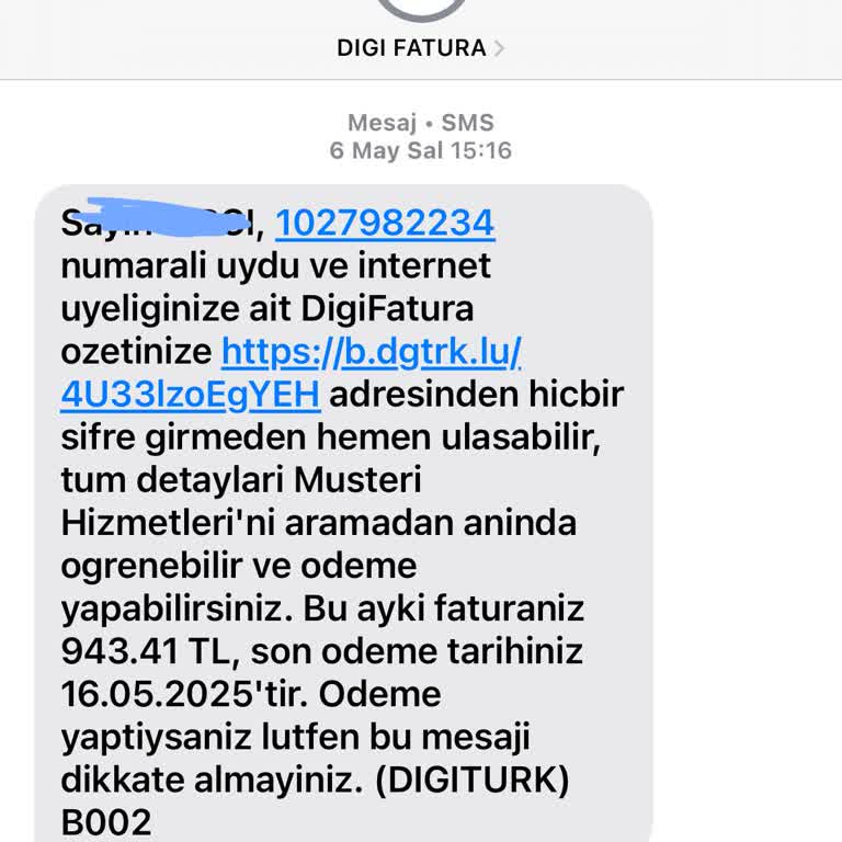 Digiturk İnternet İlk Faturada Sürpriz Depozito Ve Yüksek Ücret Mağduriyeti