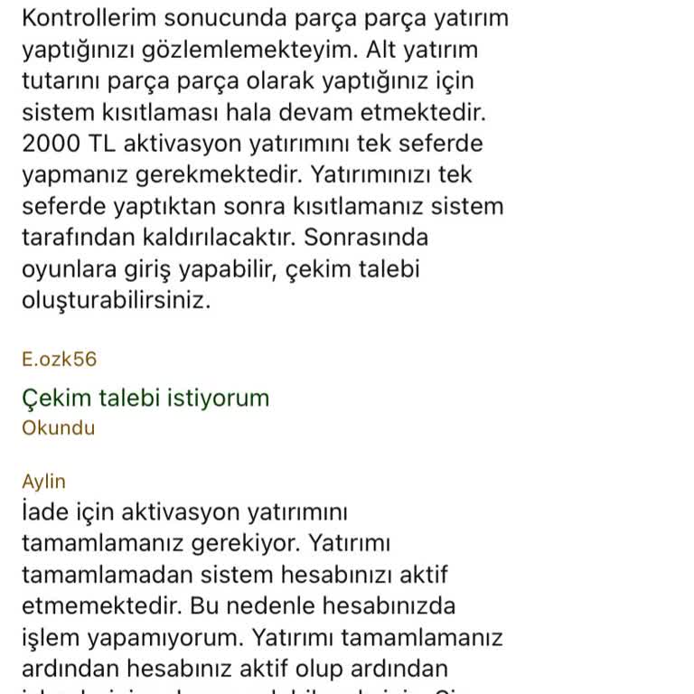 Para Yatırdım, Oyunlara Giremiyorum Ve Üyelik Sorunu Yaşıyorum