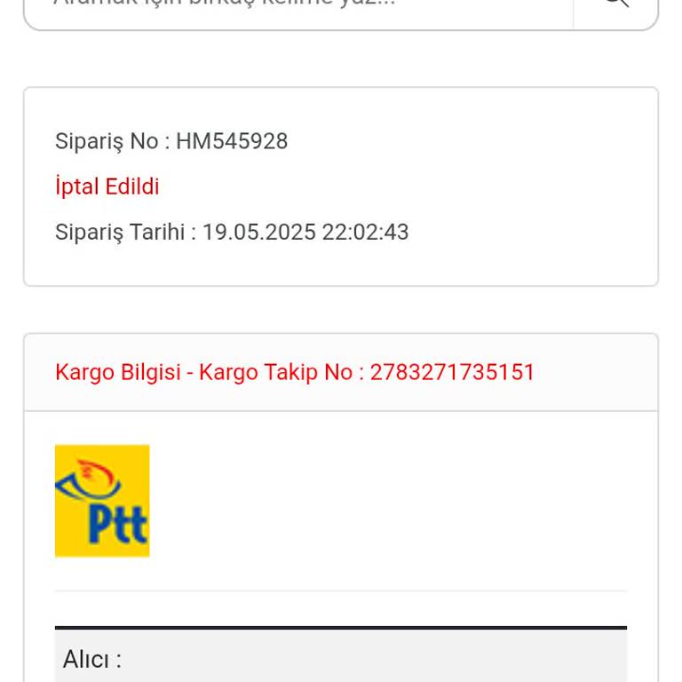 Sipariş Kaydı Oluşmadı, Para İadesi Yapılmıyor