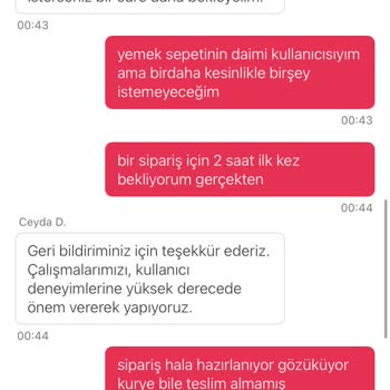 Sipariş Teslimatında Sürekli Gecikme Ve Yetersiz Bilgilendirme