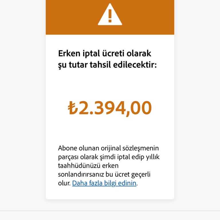 Adobe Deneme Sürümünden Sonra İptal Edemeyince Yüksek Ücretle Karşılaştım