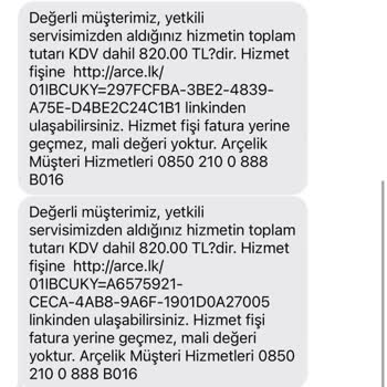 Arçelik Yetkili Servis Fazla Ürün Ücreti Aldı