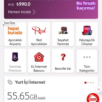 Vodafone İnternet Paketleri Birlikte Harcanıyor Çözüm Sunulmuyor