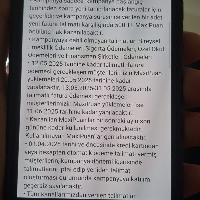 Kampanya Puanlarım Kurallara Uymama Rağmen Yüklenmedi