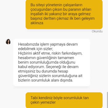 Kazancım Sıfırlandı, Mağdur Edildim!