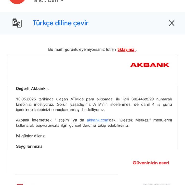 ATM'de Sıkışan Paramı Günlerdir Geri Alamıyorum!