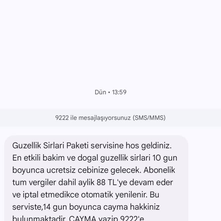 Onayım Olmadan Abonelik Mesajı Gönderildi!