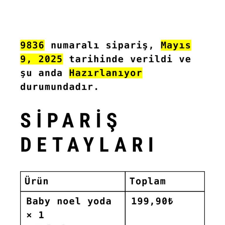 Siparişim Uzun Süredir Hazırlanamıyor Ve İletişim Kurulamıyor