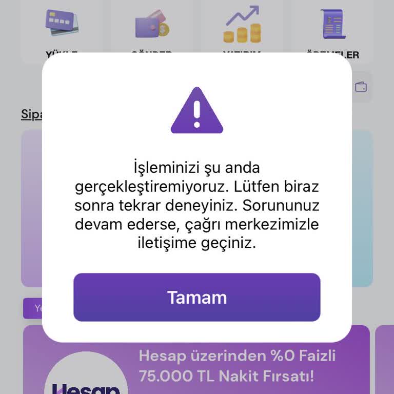 Sipay Hesabıma Gönderdiğim Para 12 Saattir Blokede