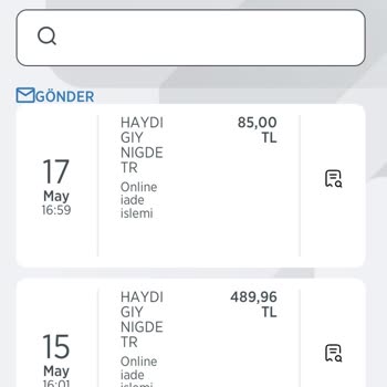 İade Edilen Tutar Hesabıma Geçmedi