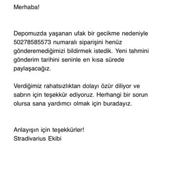 Stradivarius Online Siparişim Mağazada Teslim Edilmedi, Bilgilendirme Eksikliği Var