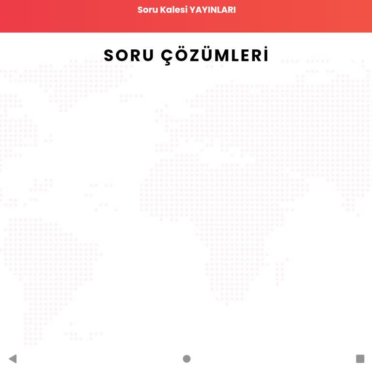 Soru Kalesi Yayınları Geri Dön Kampı'nda Video Çözümü Sorunu Ve Uygulama Erişimsizliği