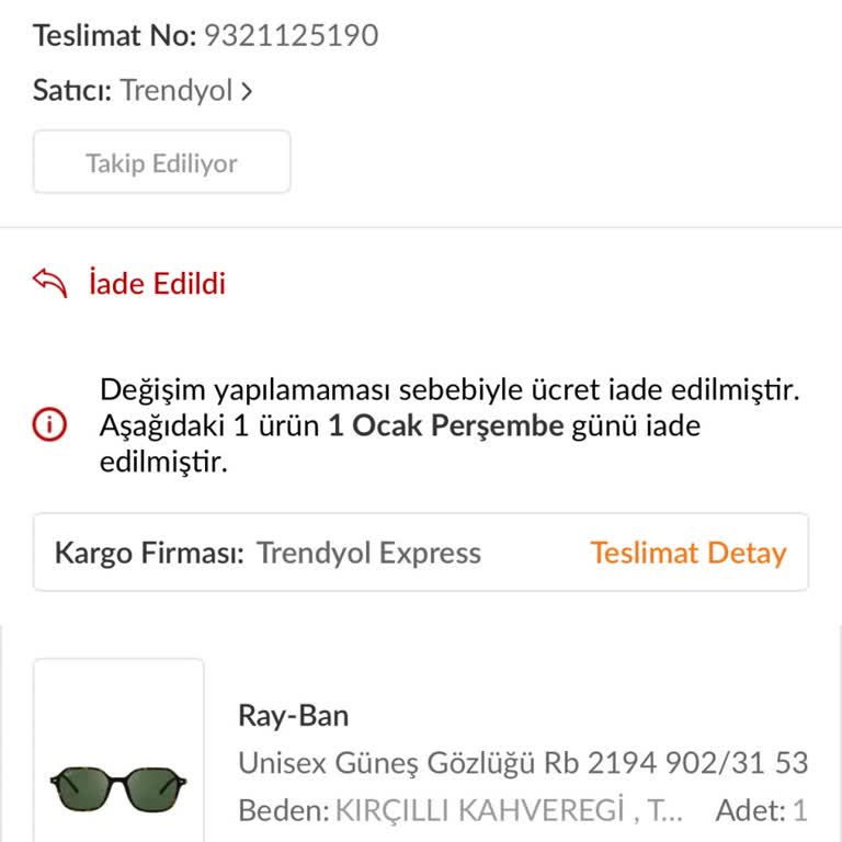 İade Ücretimin 2 Aydır Yatırılmaması Ve Çözüm Alamamam