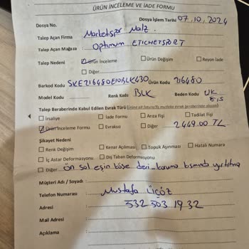 1 Ayda Yırtılan Ayakkabıma Değişim Talebim Reddedildi