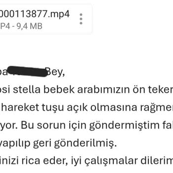 Bebek Arabası Tekerlek Sorunu Ve Yetersiz Servis Desteği