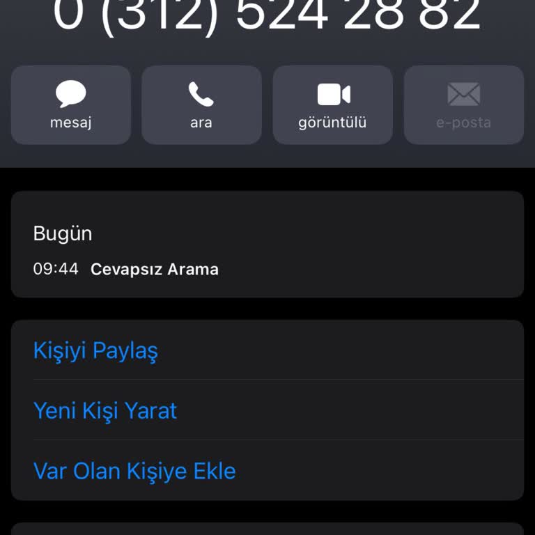+90 (312) 524 28 82 Numarasından Sürekli Rahatsız Edici Ve Anonim Aramalar